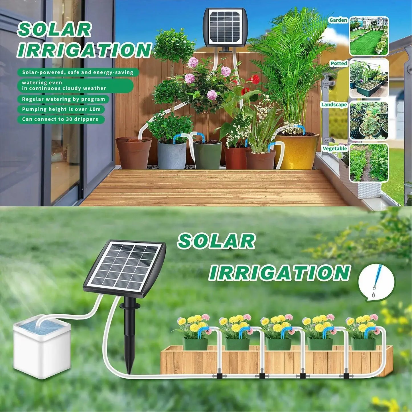 Solar-Powered Auto Watering System