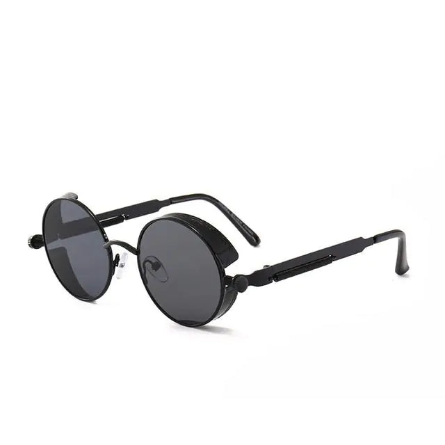 Men Retro Round Sunglasses
