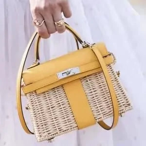 2024 Designer Bamboo Flap HandBag