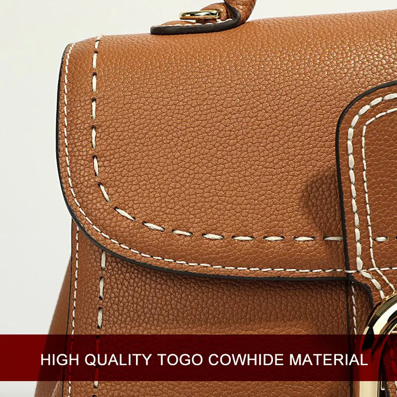 2024 Collection Togo Cowhide Women Handbag