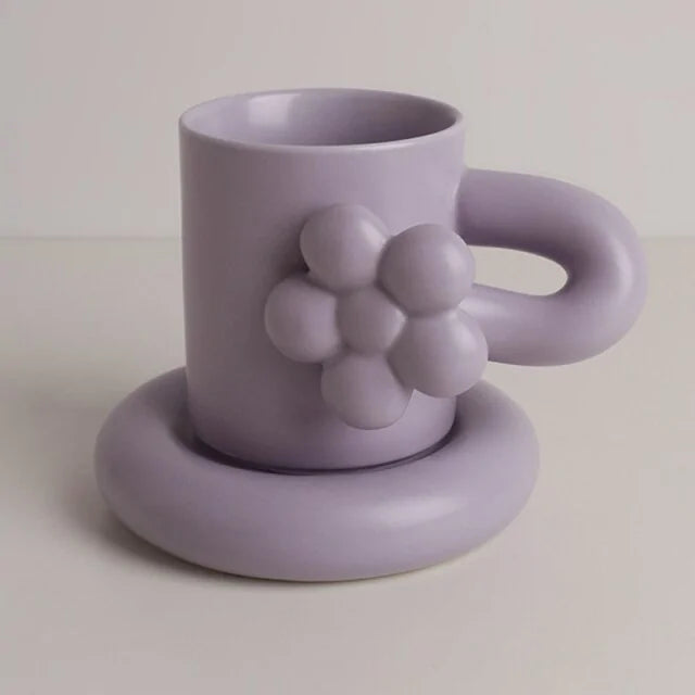 Creative Handmade Flower Coffee Cup