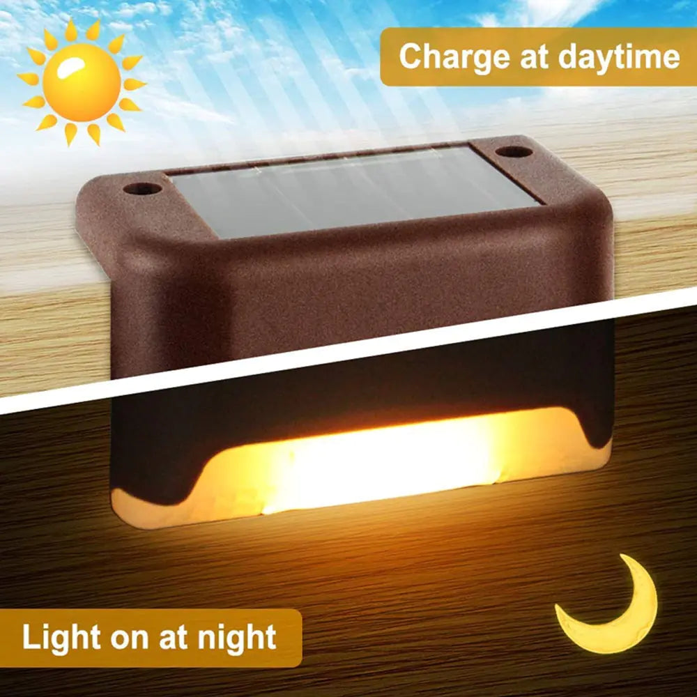 Outdoor Stair Solar Light Waterproof Garden Step Lamp