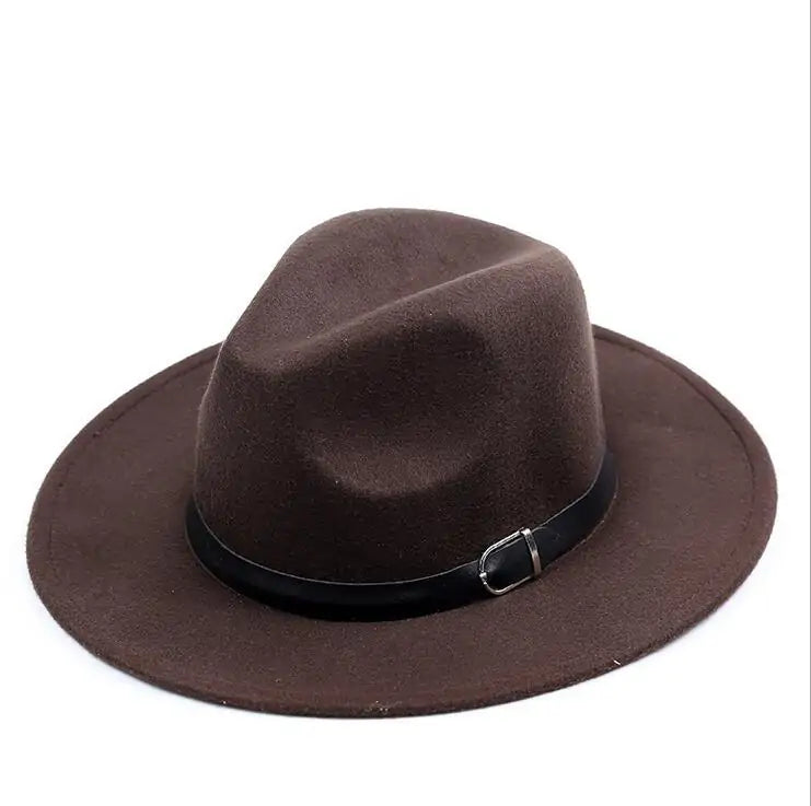 Wide Brim Fedora Hat for Women