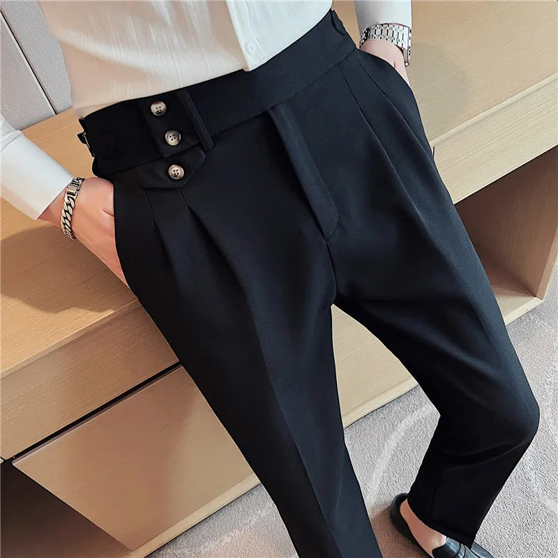 Men Spring Autumn High-Quality Business Suit Trousers (2023 Spring Collection)