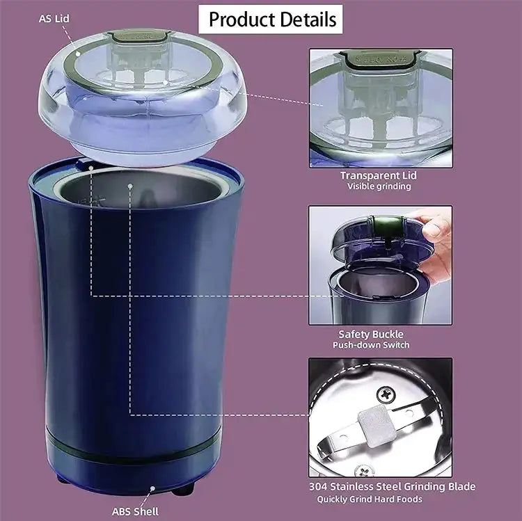 Electric Portable Coffee Bean Grinder