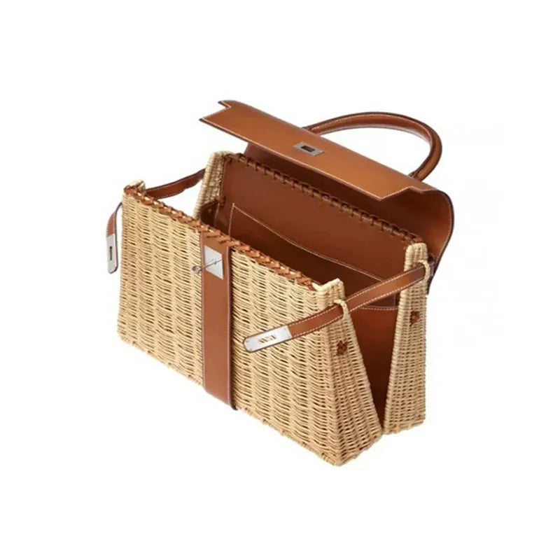 2024 Designer Bamboo Flap HandBag