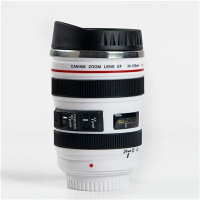 Camera Lens Shape Cup Coffee Tea Travel Mug