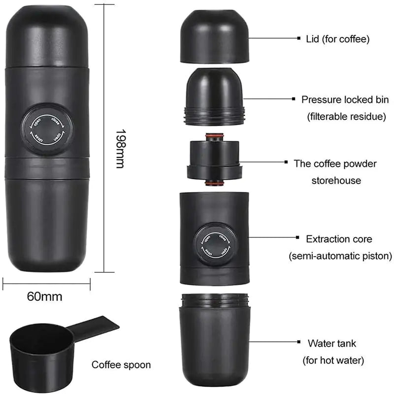 Multifunction Mini Coffee Maker for Camping Outdoor Travel