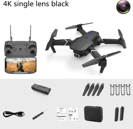 Foldable Dual-Lens Camera Drone