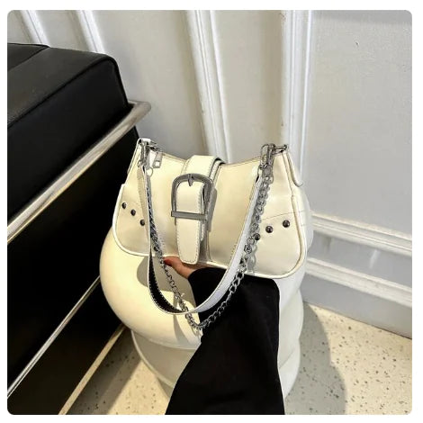White Y2K Handbag Retro Luxury Style