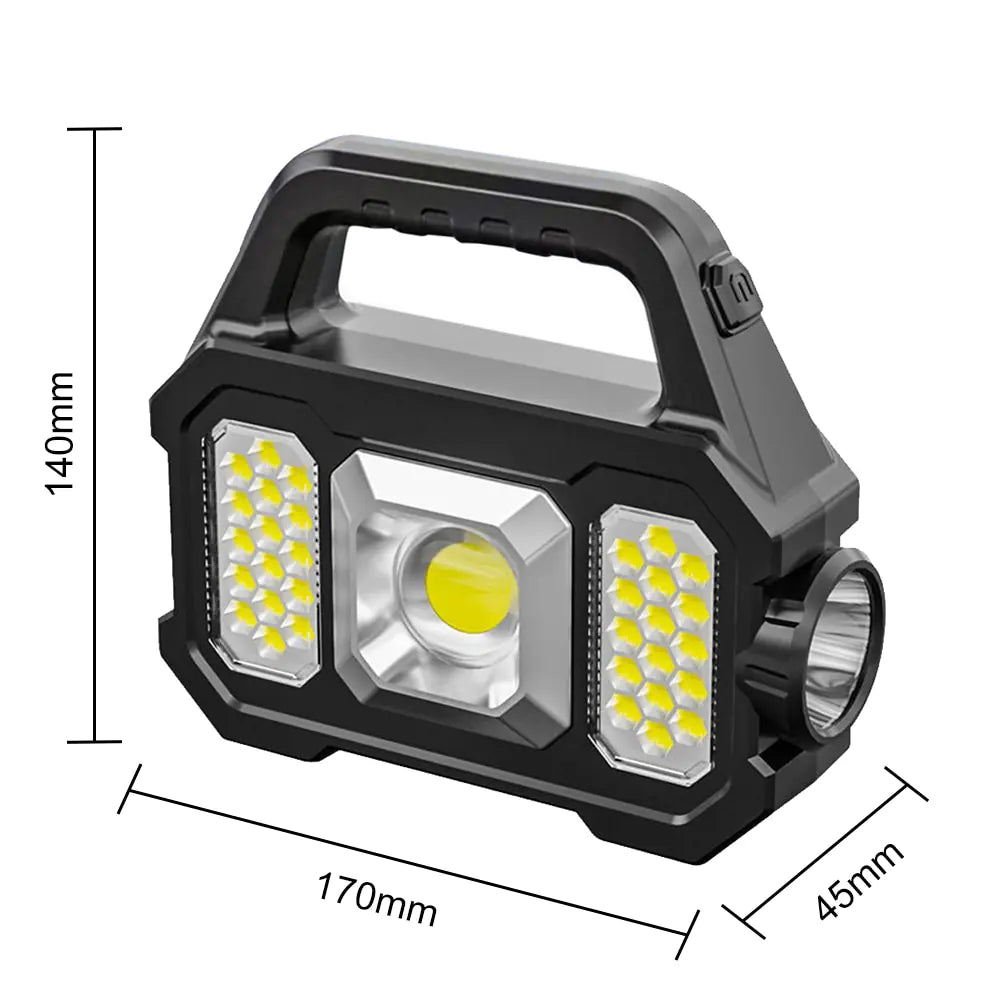 500LM Solar Rechargeable Flashlight