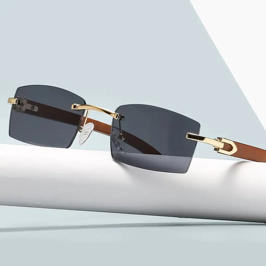 Summer 2024 Collection Rectangle Rimless Sunglasses