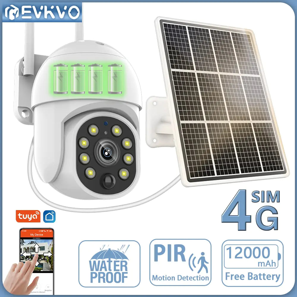 4G Solar Surveillance Camera Waterproof