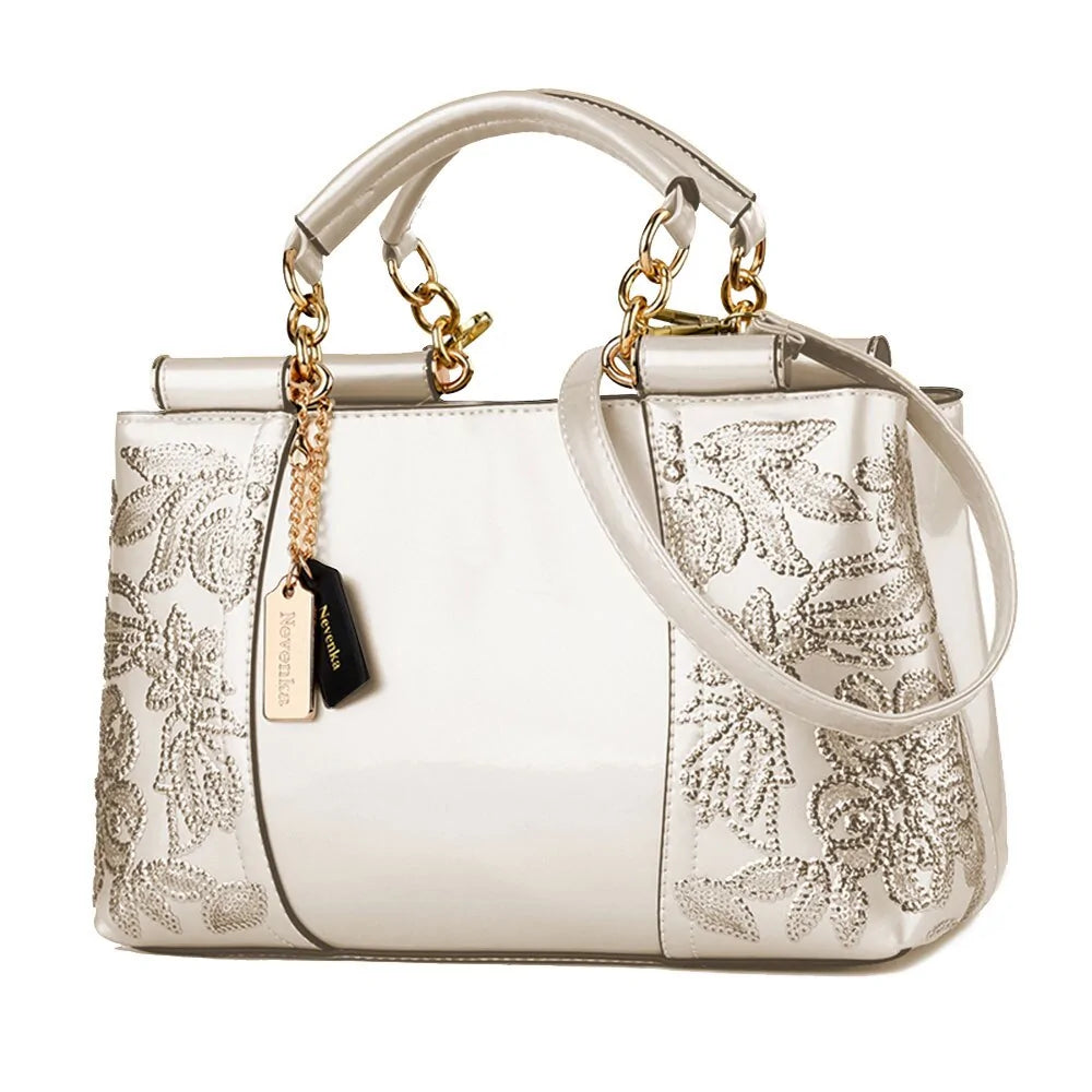 Luxury Embroidered Women's Shoulder Bag