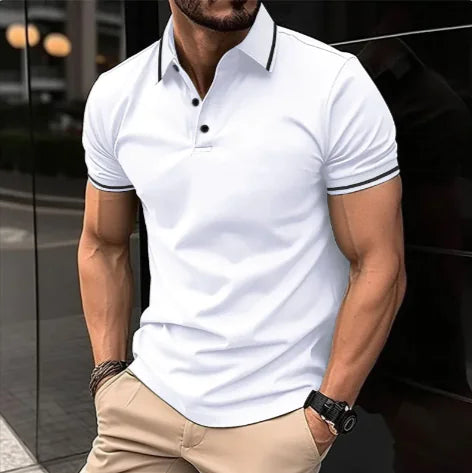 Men's Sports Casual Lapel Polo Shirt