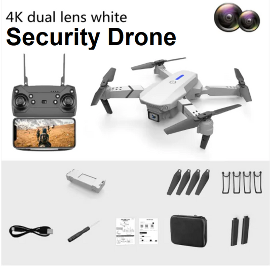 Foldable Dual-Lens Camera Security Drone