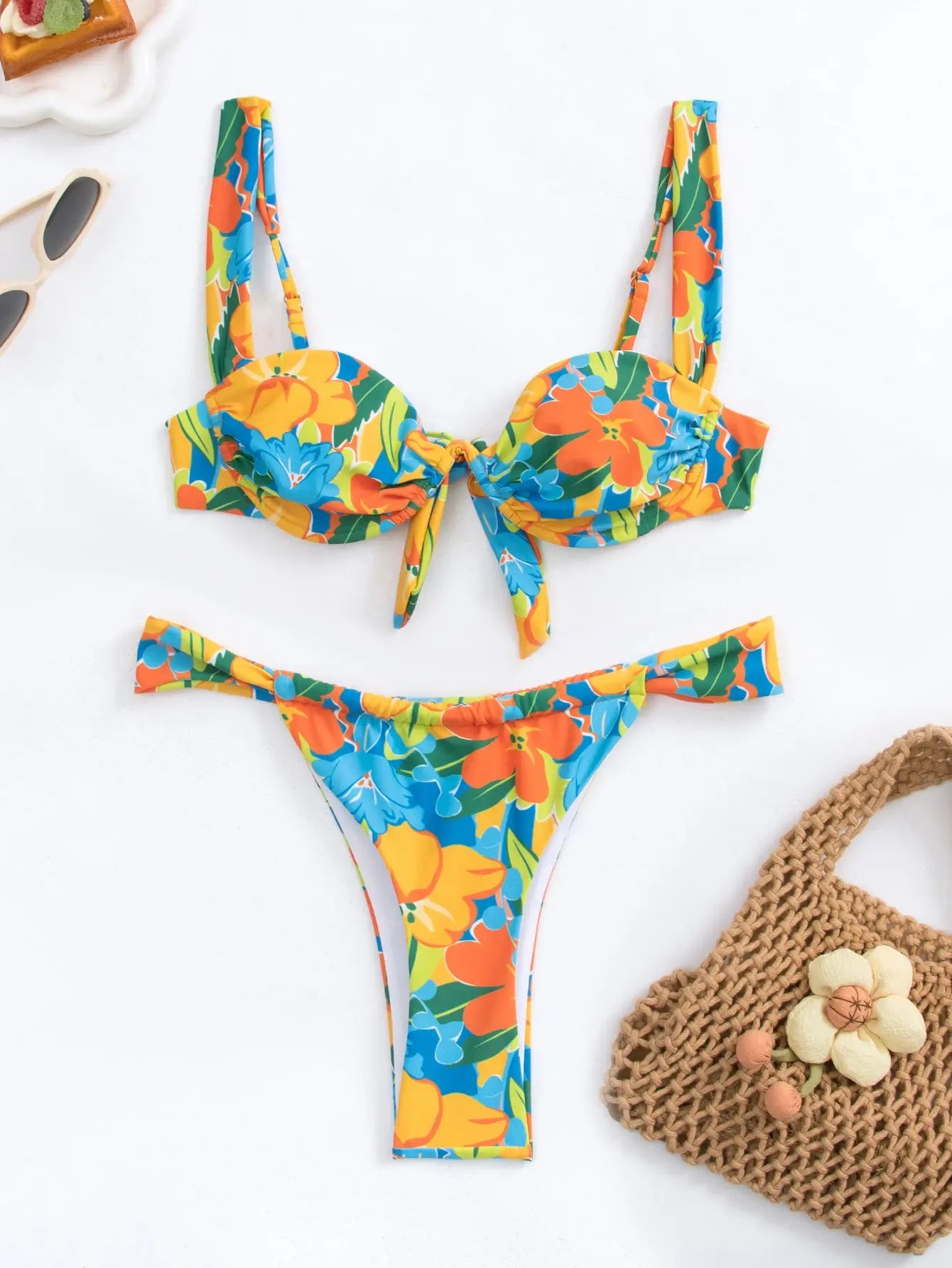 Sexy Female Swimwear Floral Bathing Suit