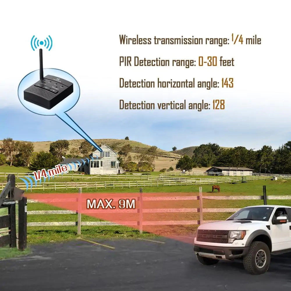 Long Range Solar Driveway Sensor