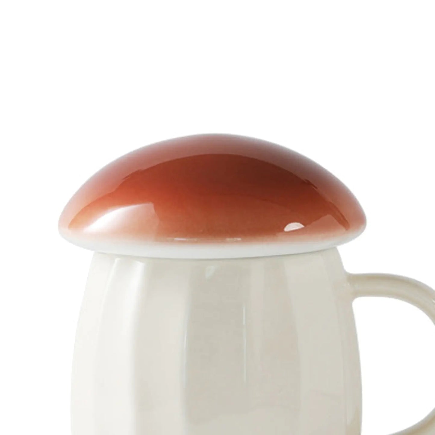 Cute Mushroom Cup With Lid Ceramics Coffee Mug