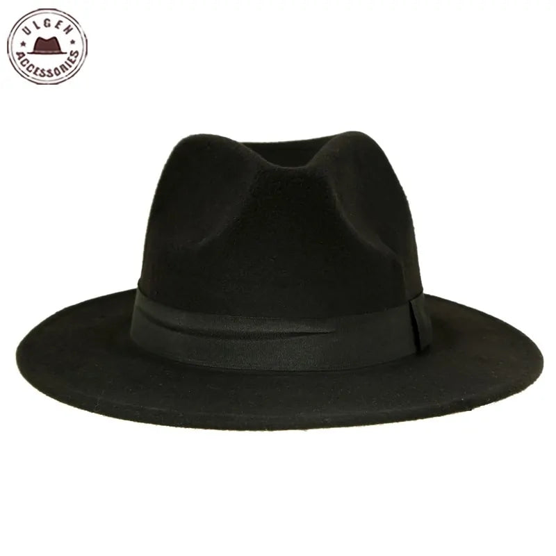 Vintage Unisex Wool Jazz Fedora Hat