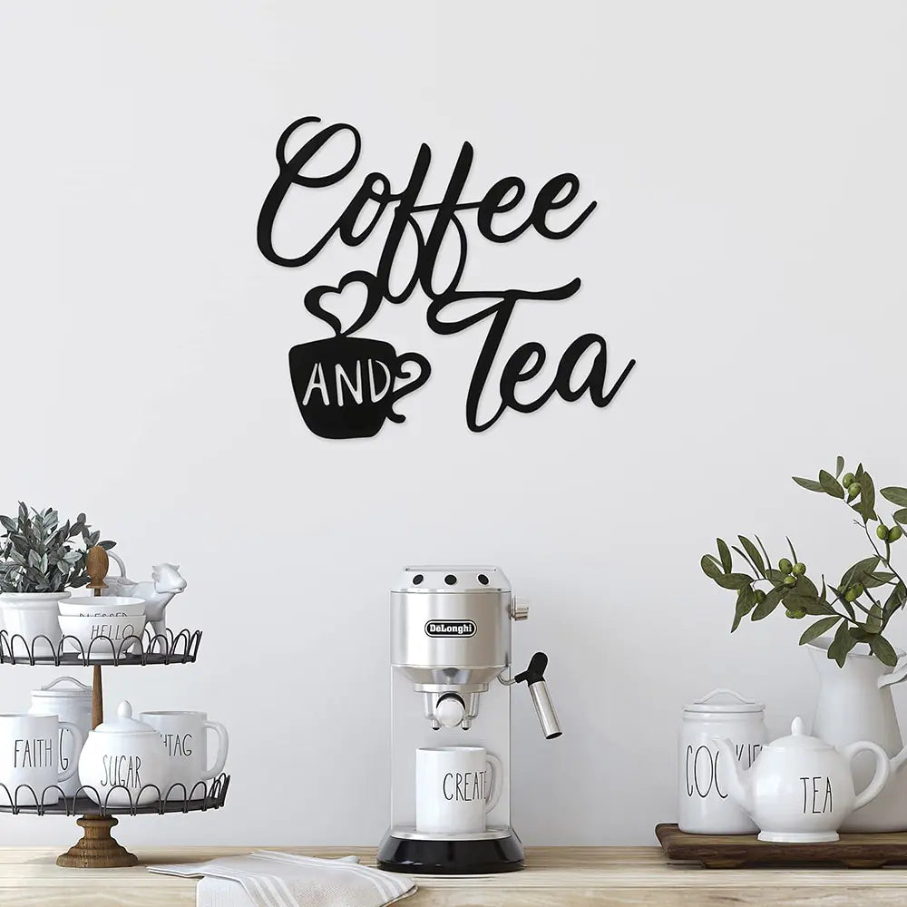 Coffee And Tea Wall Sign