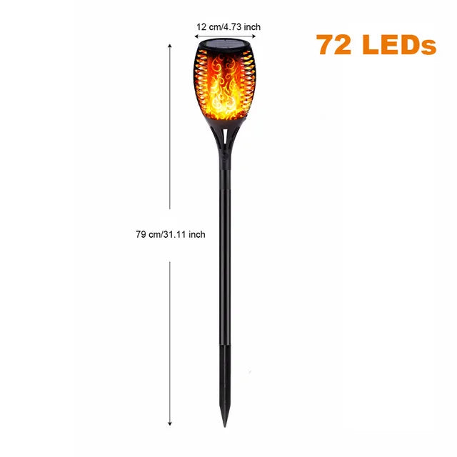 Waterproof Led Solar Garden Light Flickering Flame Torches Lamp