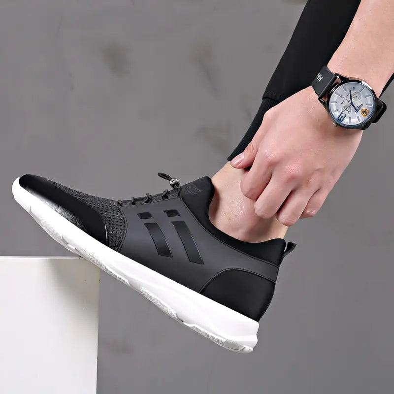 2024 Spring Collection Mens Quality Lycra+ Cow Leather Shoes Brand