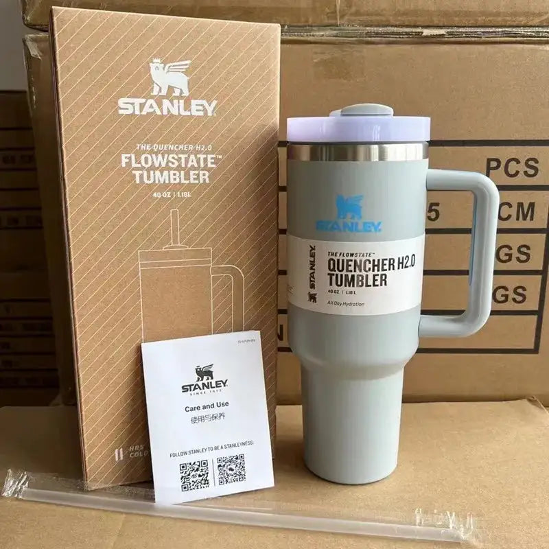 Stanley Quencher H2.0 Flow State Tumbler 30oz/40oz Insulated Thermal Coffee Cup Stainless Steel Travel Mug Vacuum Insulated Cup