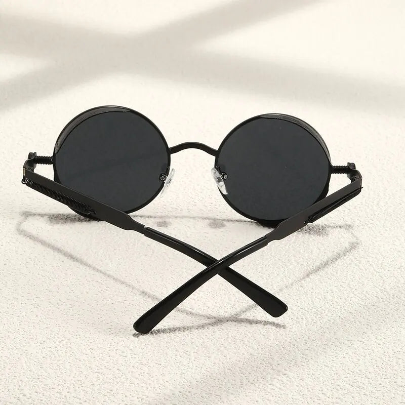 Men Retro Round Sunglasses