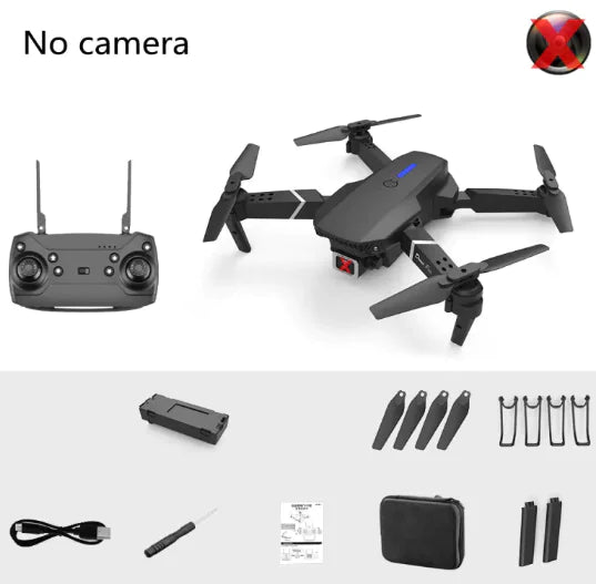 Foldable Dual-Lens Camera Drone