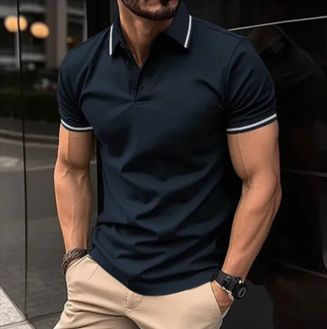 Men's Sports Casual Lapel Polo Shirt