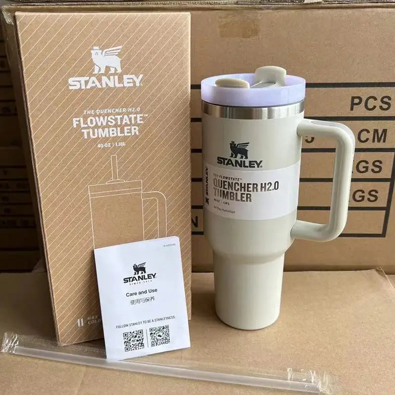 Stanley Quencher H2.0 Flow State Tumbler 30oz/40oz Insulated Thermal Coffee Cup Stainless Steel Travel Mug Vacuum Insulated Cup