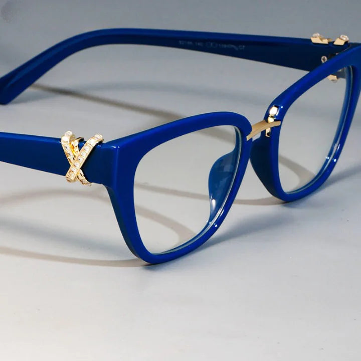 Cat Eye Glasses Frames Rhinestone For Women
