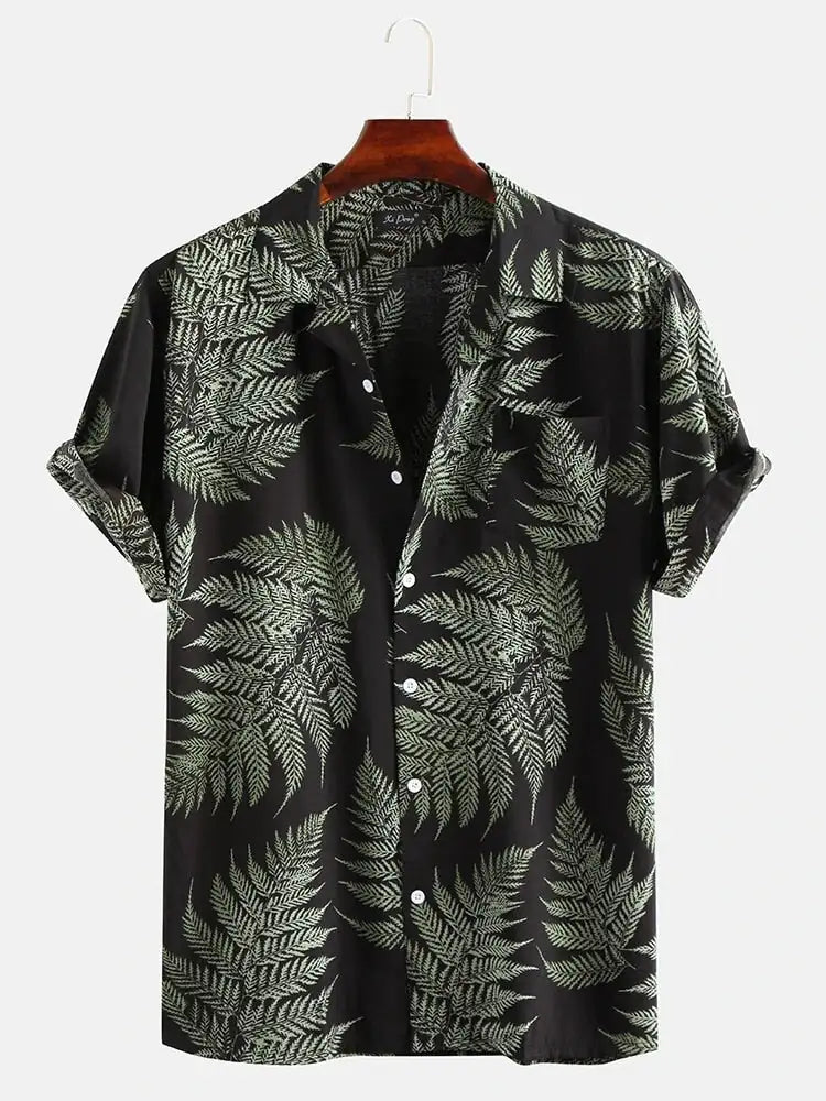 2024 Summer Collection Hawaiian Casual Shirt Mens