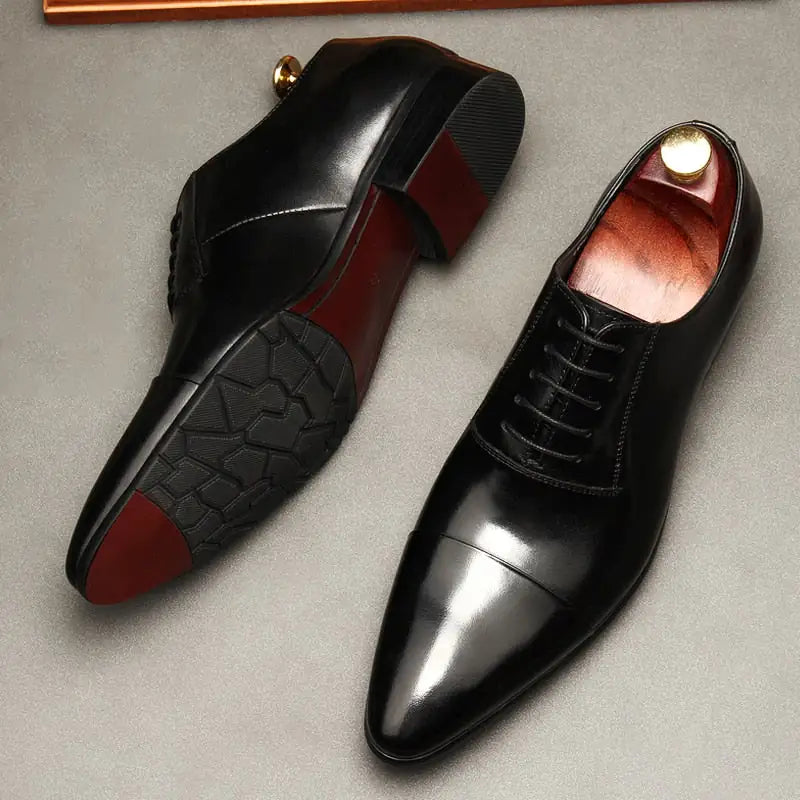 Luxury Red bottom Leather Oxford Shoes For Men