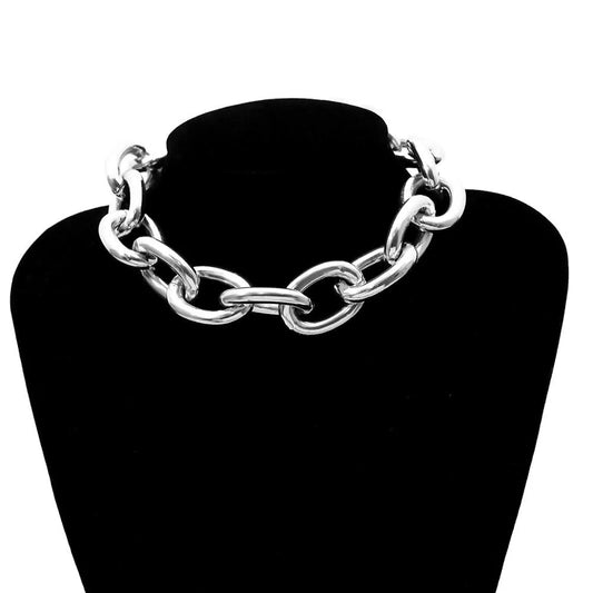 Chunky Chain Choker Necklace
