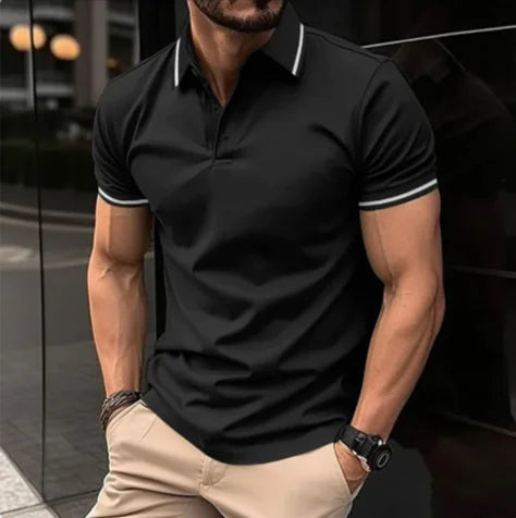 Men's Sports Casual Lapel Polo Shirt