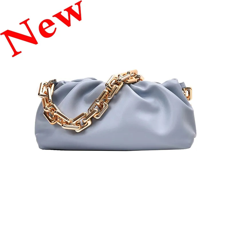 Soft Leather Cloud Bag: Women's Single Shoulder Purse