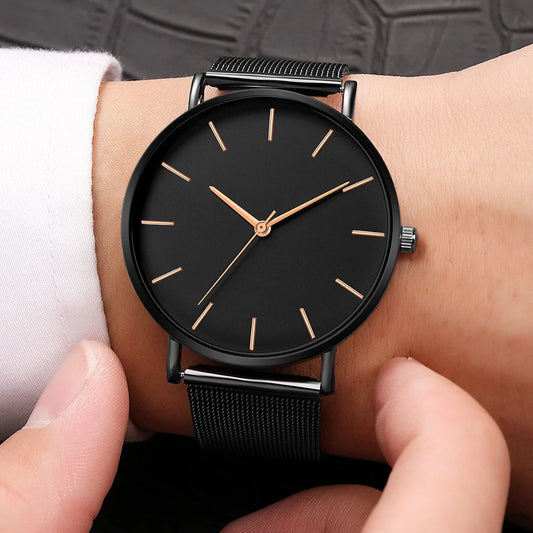 Mesh Belt Ultra-Thin Fashion Wrist Watch