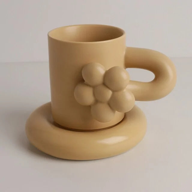 Creative Handmade Flower Coffee Cup