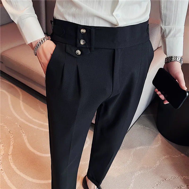 Men Spring Autumn High-Quality Business Suit Trousers (2023 Spring Collection)