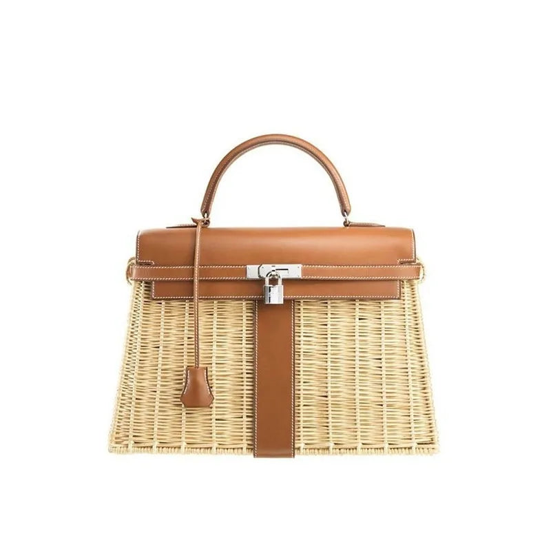 2024 Designer Bamboo Flap HandBag