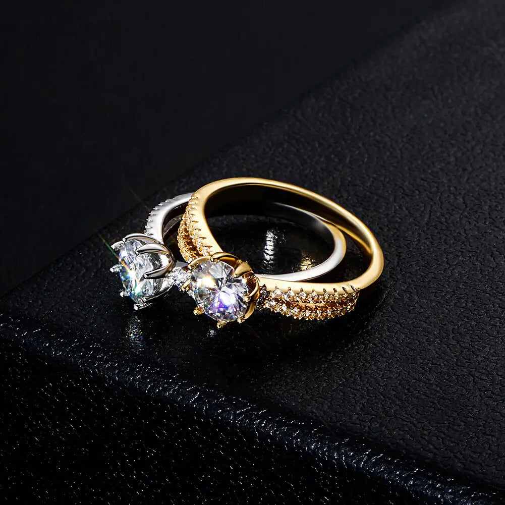 Moissanite Ring Classic Moissanite Wedding Ring Engagement