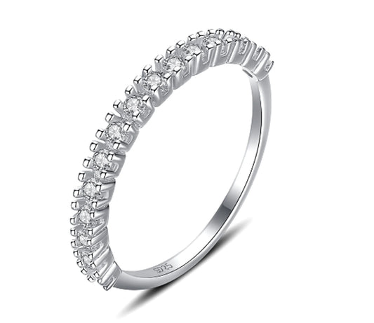 925 Sterling Silver Shining  Zircon Luxury Women Ring