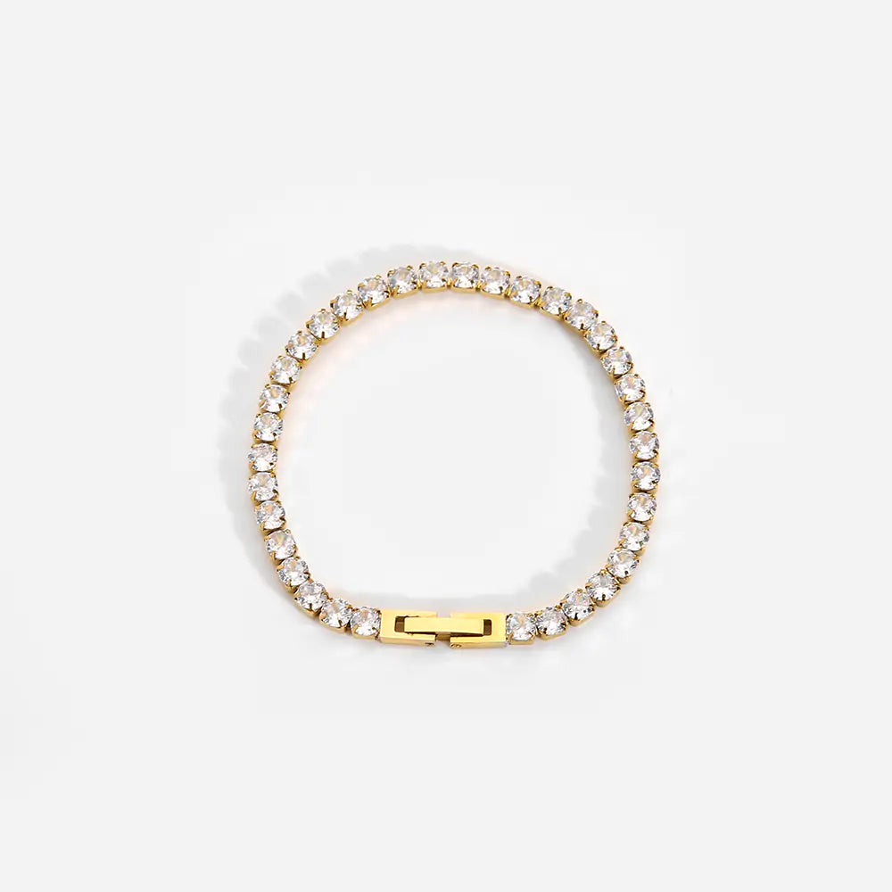 Zircon Bracelet PVD 18K Gold Plated (2023 Collection)