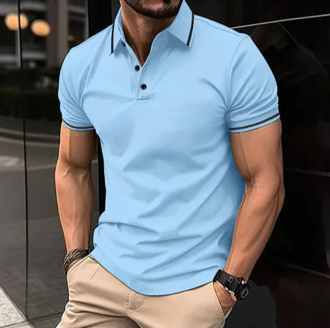 Men's Sports Casual Lapel Polo Shirt