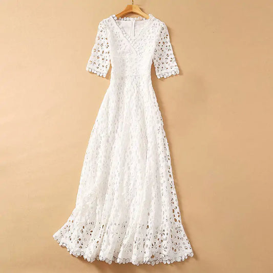 Summer 2024 Collection Elegant Embroidered Dress