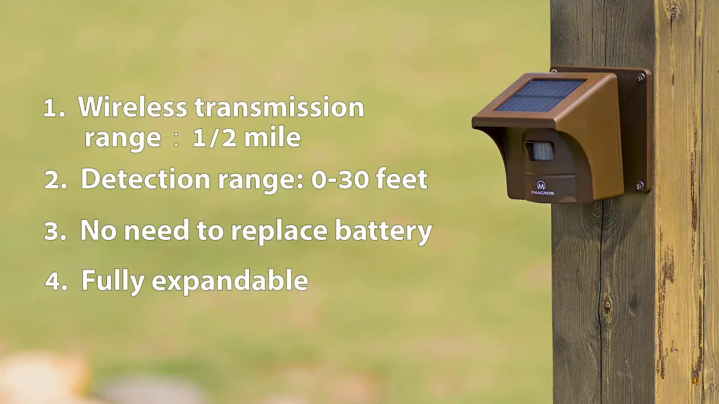 Long Range Solar Driveway Sensor